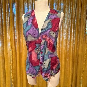 Colorful Vintage 90's Vest